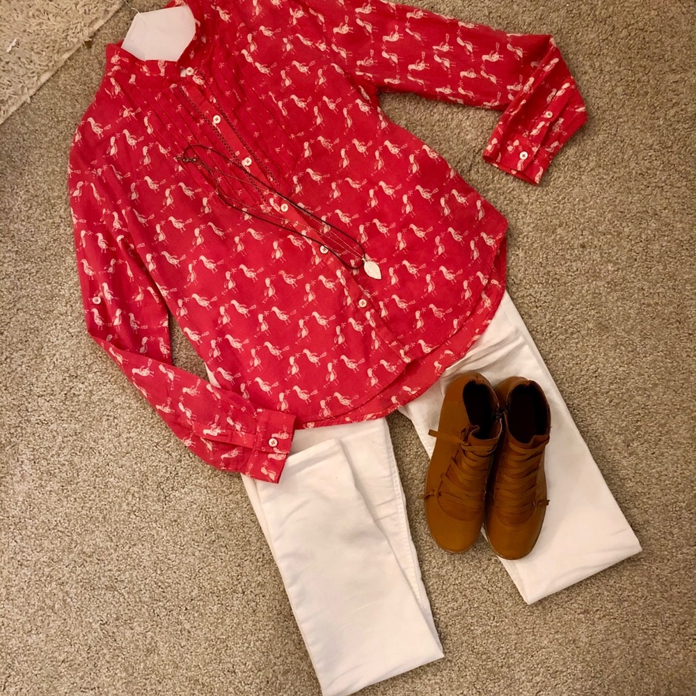 Holding Horses Anthropologie shirt sz 4